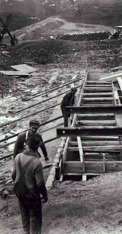 1924 Secondary tank west wall looking south